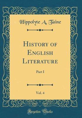 History of English Literature, Vol. 4 by Hippolyte A. Taine image