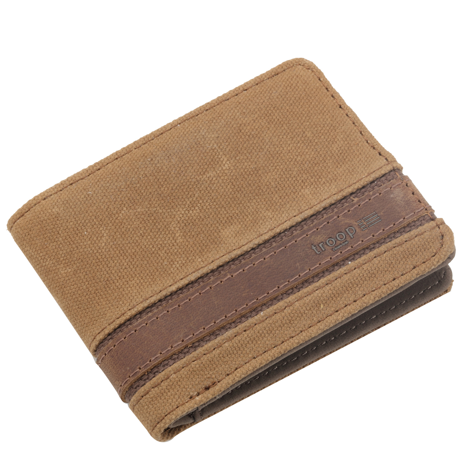 Troop London: Colorado Canvas Wallet - Camel