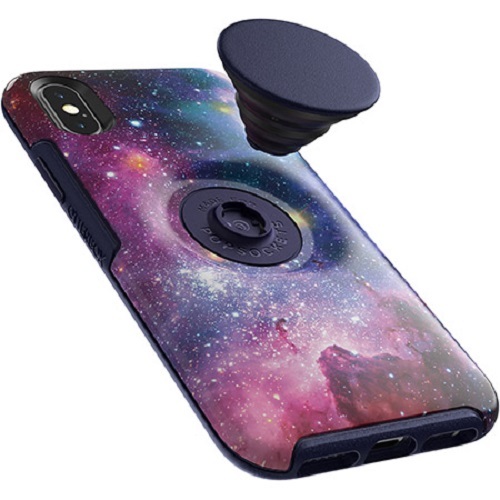 Otter + Pop: Symmetry for iPhone X/Xs - Blue Nebula image