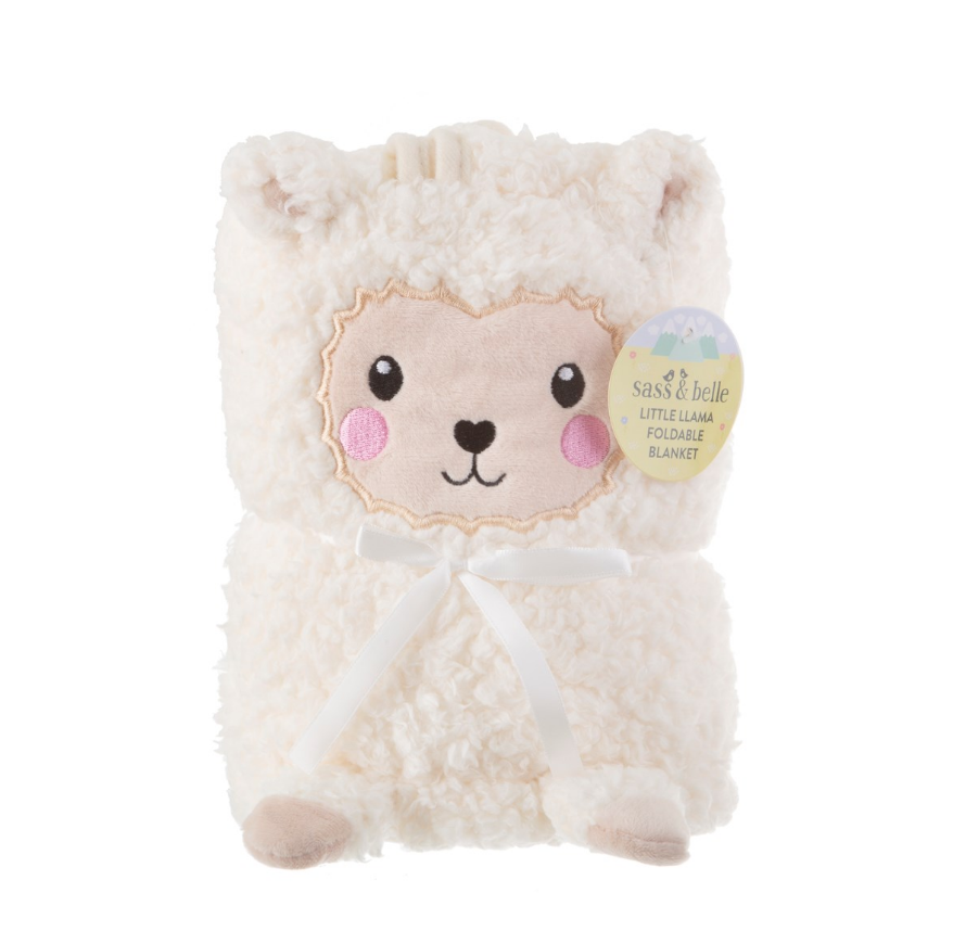 Sass & Belle: Little Llama Soft Fleece Baby Blanket image