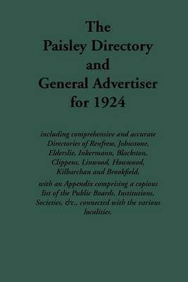 Paisley Directory and General Advertiser, 1924 image