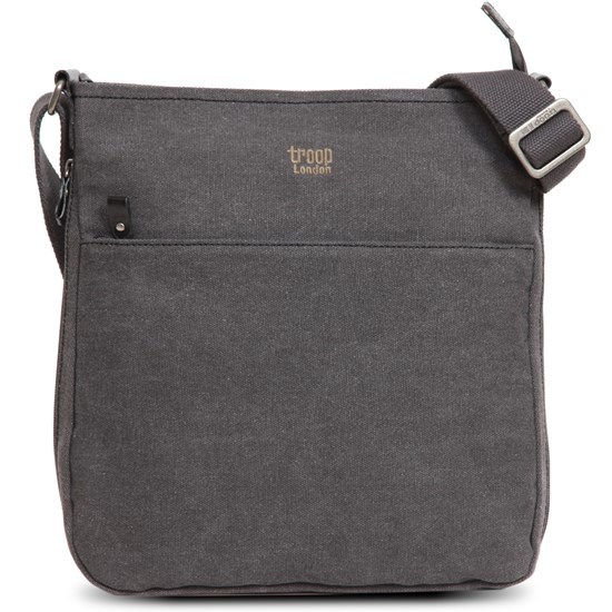 Troop London Classic Zip Top Shoulder Bag Black at Mighty Ape NZ