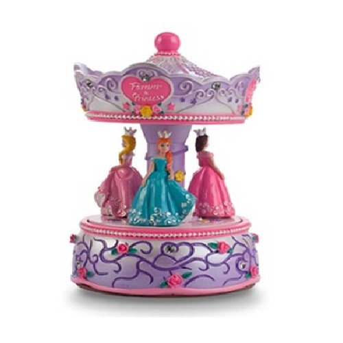 Pink Poppy: Forever a Princess Musical Carousel - Lilac image