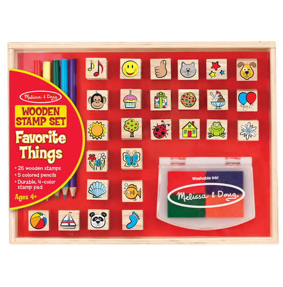 Melissa & Doug: Favorite Things Wooden Stamp Set image