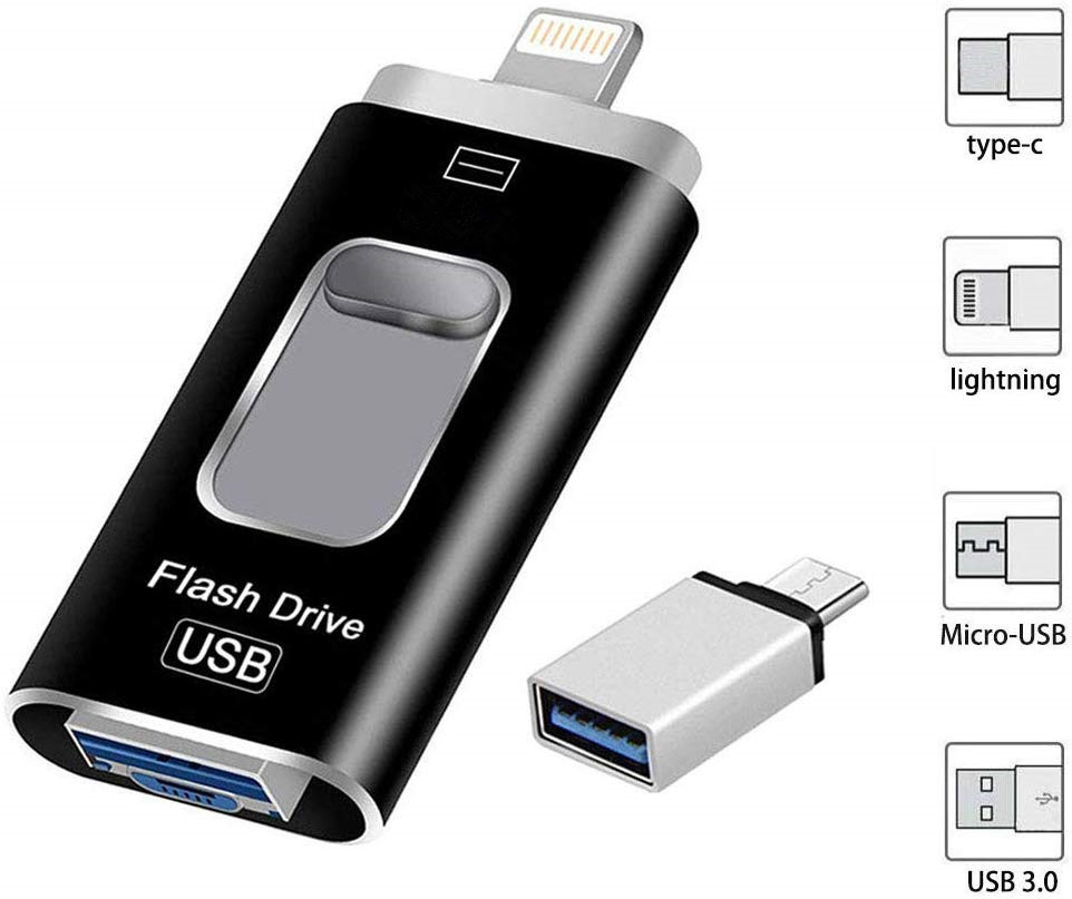 3 in 1 Flash Drive for iPhone or iPad 64GB at Mighty Ape NZ
