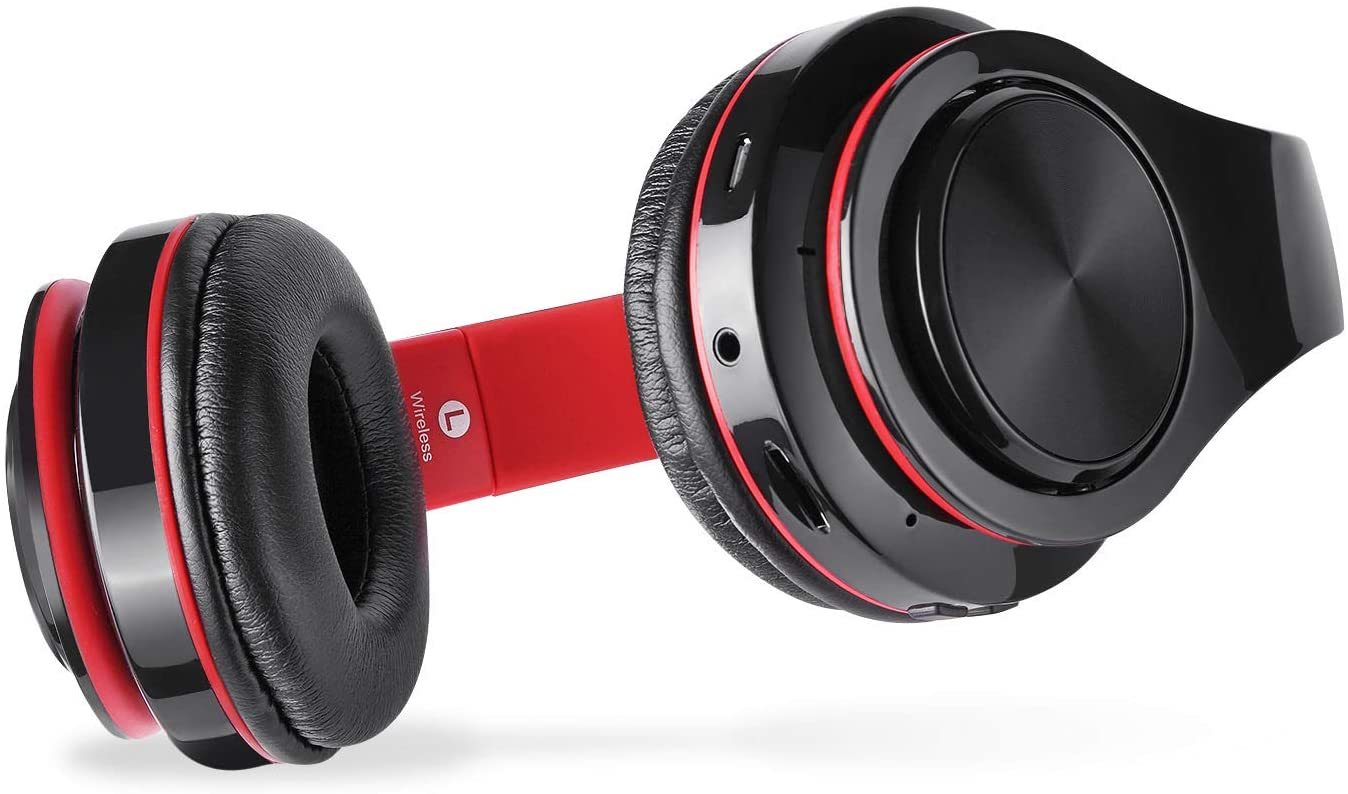 Wireless Bluetooth Headset with Noise Cancelling Microphone (Black