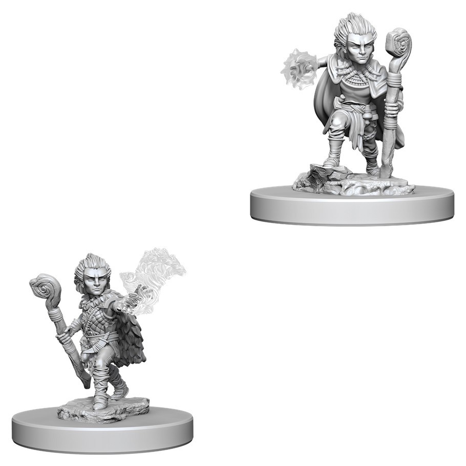 Pathfinder Deep Cuts: Unpainted Miniature Figures - Gnome Male Druid image
