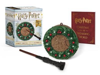 Harry Potter: Hogwarts Christmas Wreath And Wand Set by Donald Lemke image