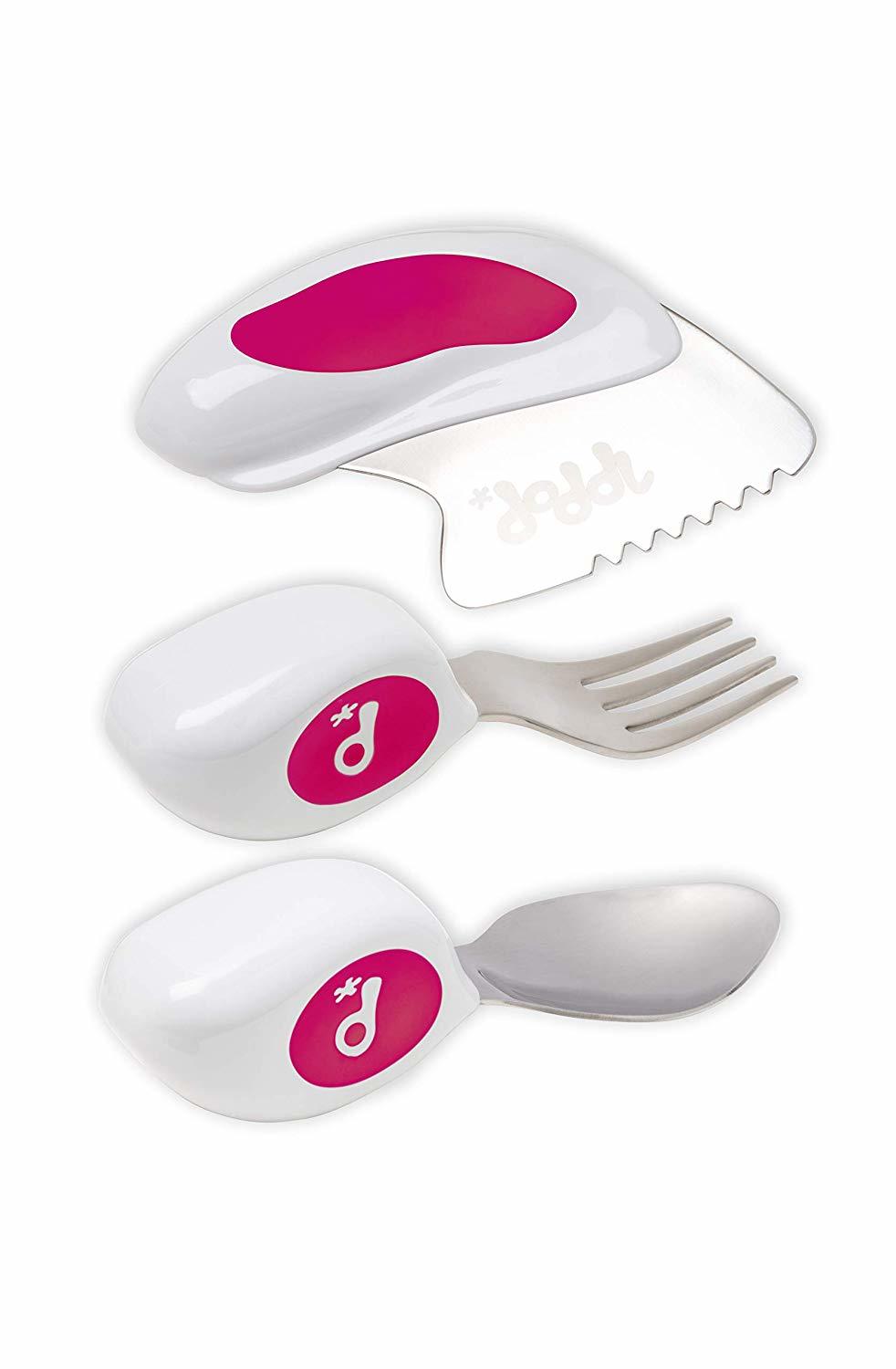 Buy Doddl Cutlery 3 Piece Set Pink at Mighty Ape Australia