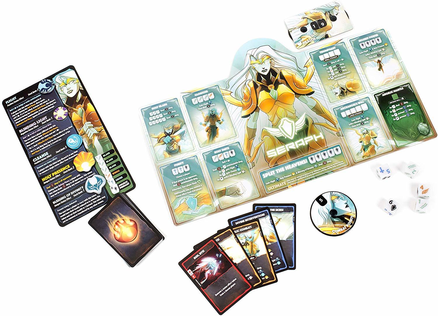 Dice Throne Seraph VS Vampire Lord Board Game at Mighty Ape Australia