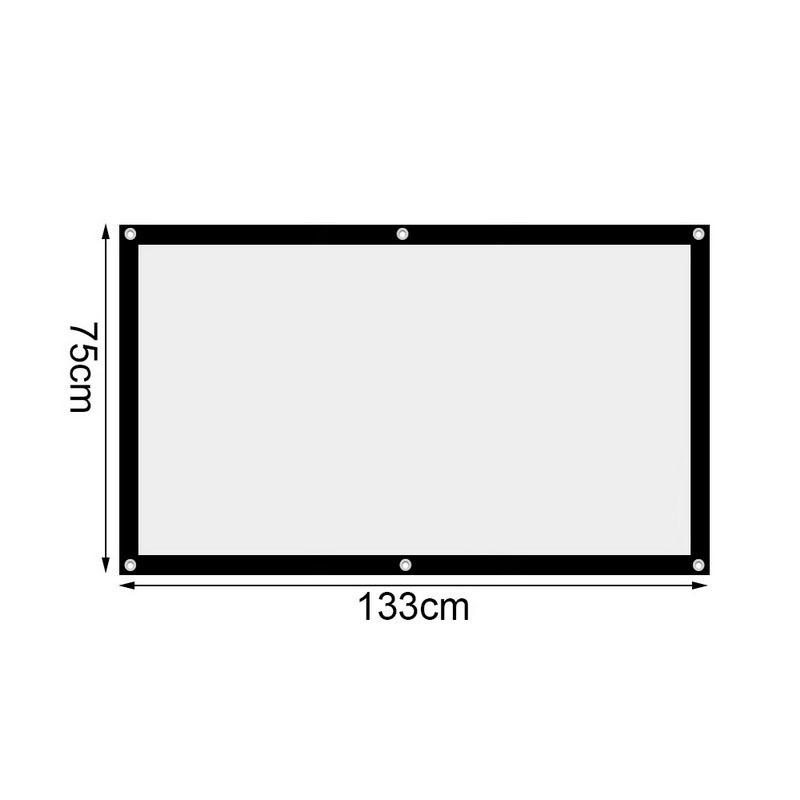 Portable Projector Screen - 133 x 75cm