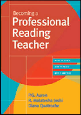 Becoming a Professional Reading Teacher by P.G. Aaron image