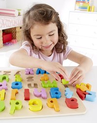 hape lowercase alphabet puzzle