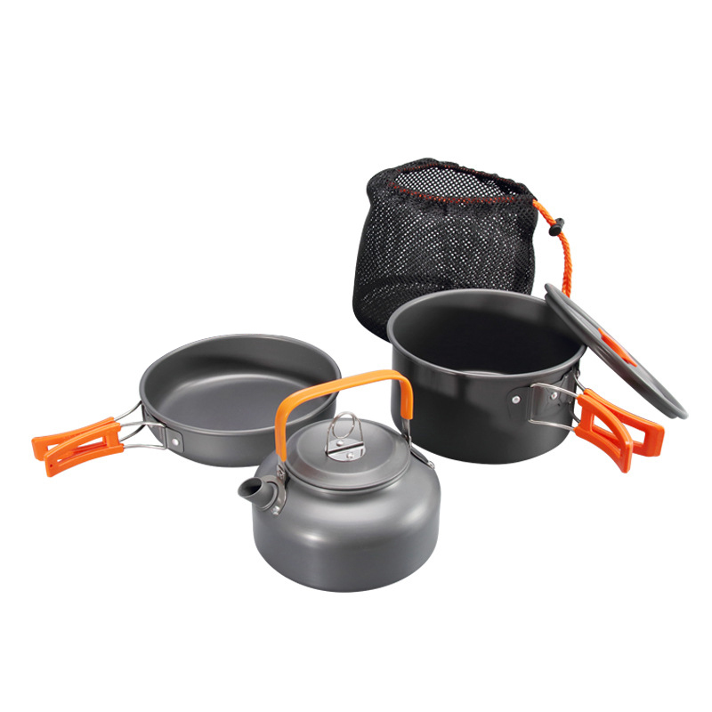 Outdoor Camping Aluminum Alloy Cook Set - 3 Piece image