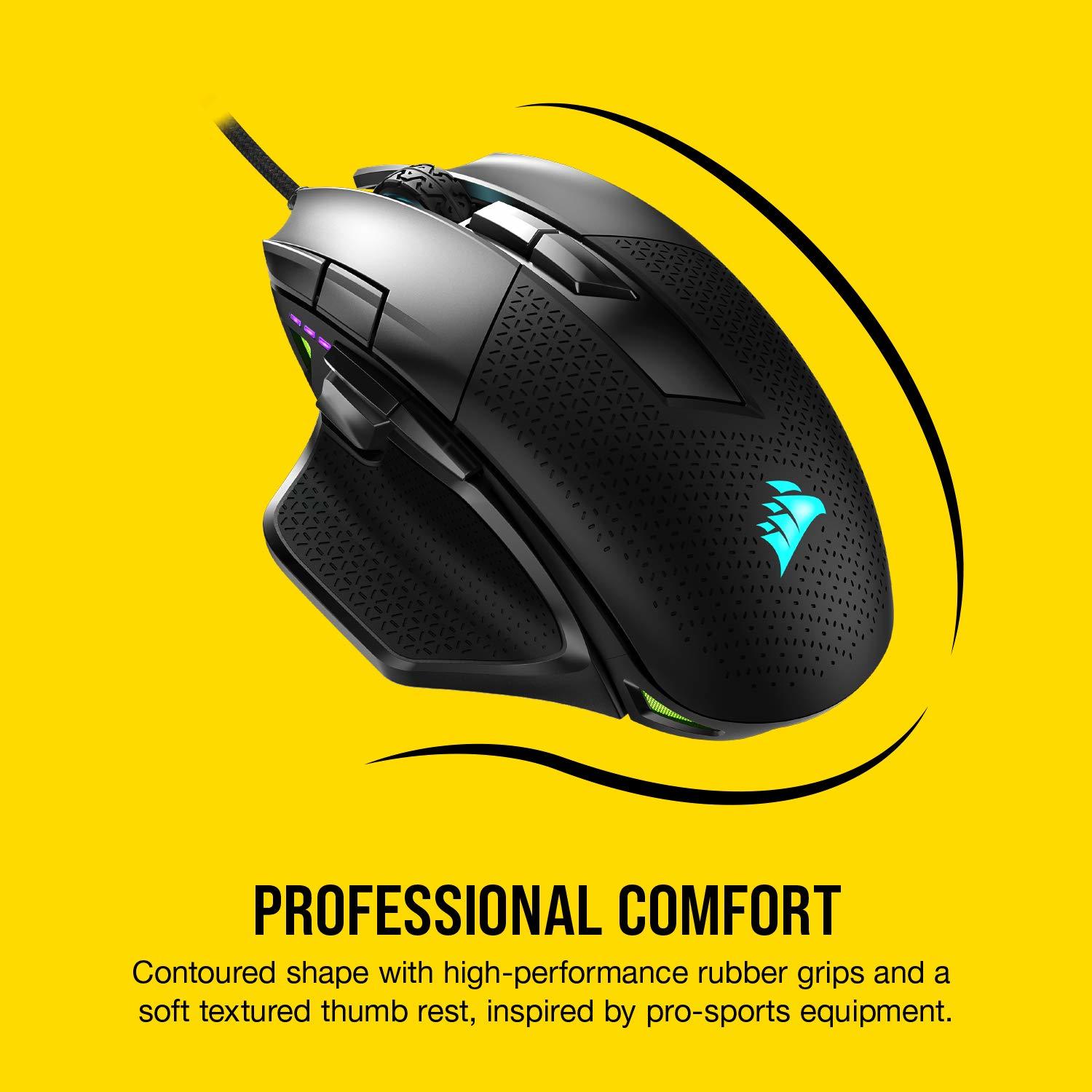 Corsair Nightsword RGB Tunable FPS/MOBA Optical Gaming Mouse for PC image