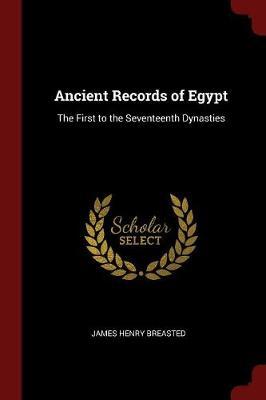 Ancient Records of Egypt by James Henry Breasted image