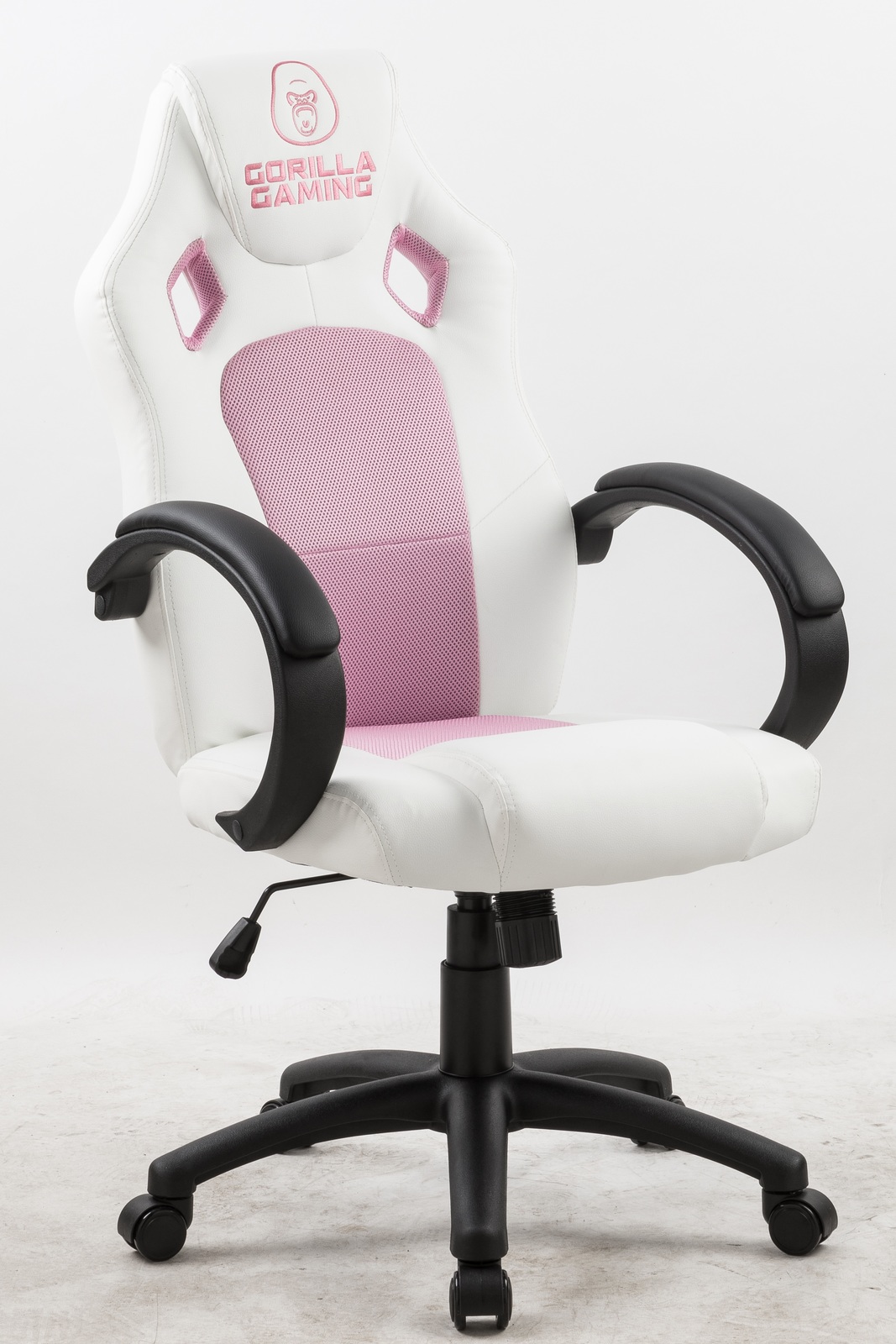 Gorilla Gaming Chair - Pink & White for image