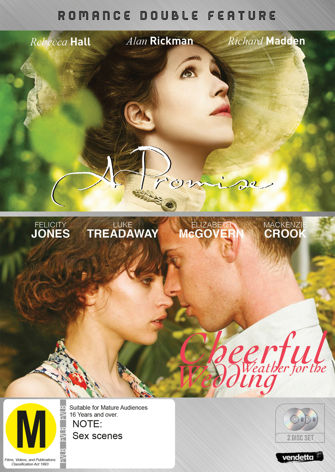 Romance Double: Cheerful Weather for the Wedding & A Promise on DVD image