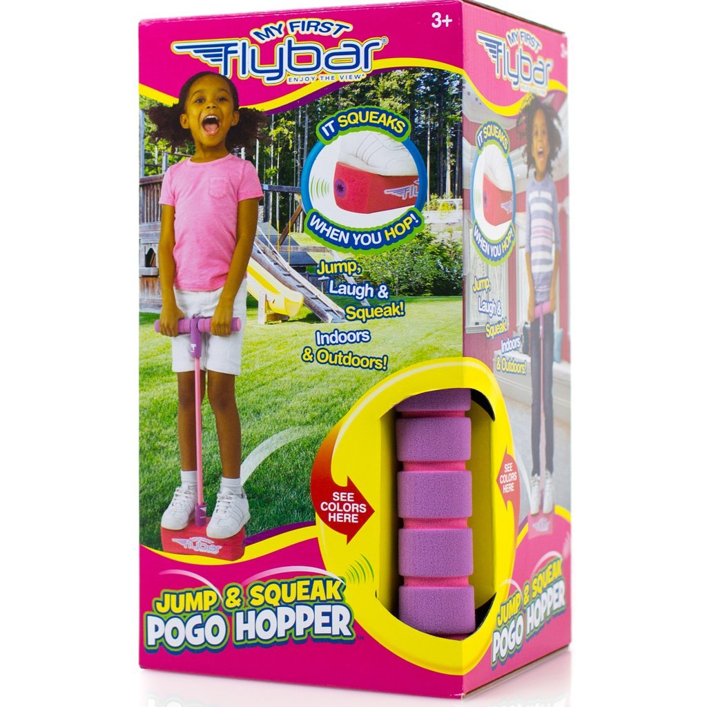 Flybar: Jump & Squeak Pogo Hopper - Pink image