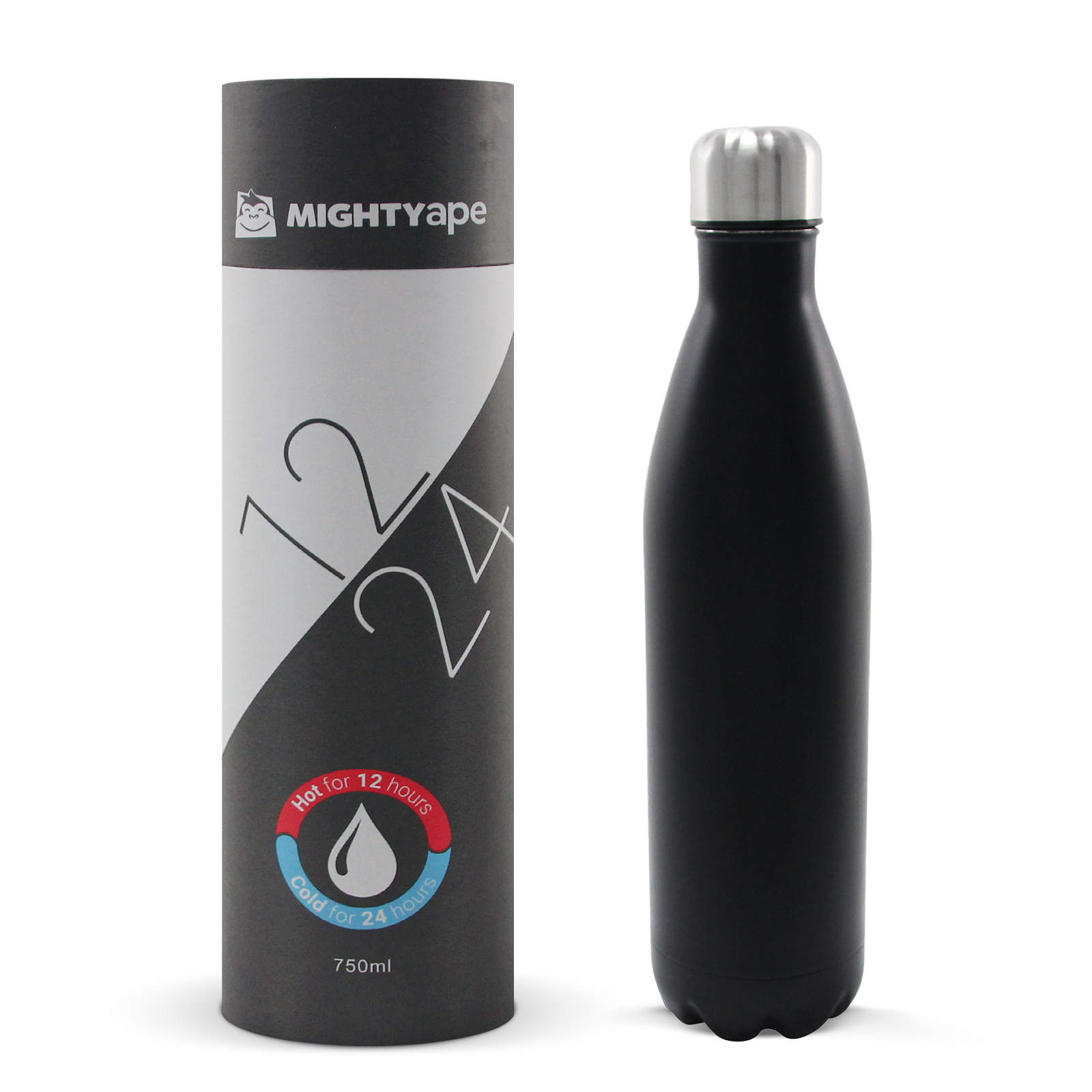 Insulated Stainless Steel Bottle 750ml Black image