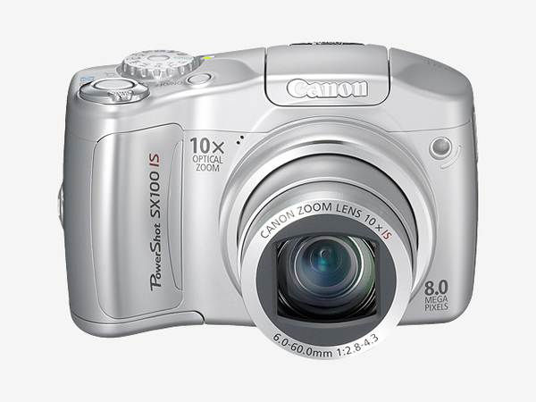 Canon SX100 IS 8.0Mp 10X Optical Dig Camera Silver image