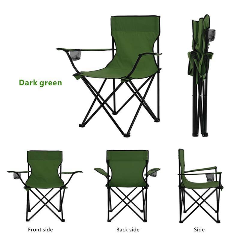 Folding Camping Chair - With Arms and Drink Holder