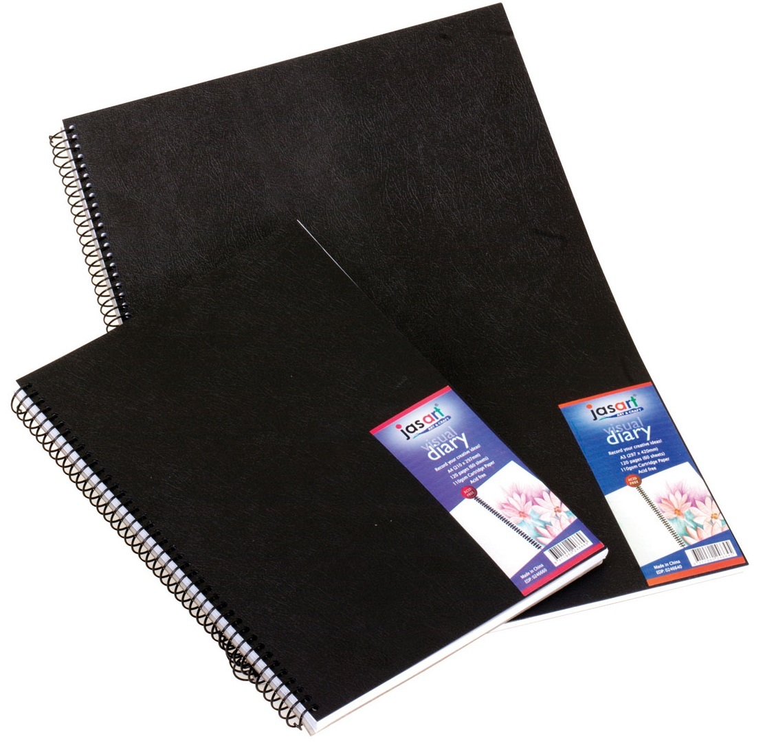 Jasart A4 60 Page Spiral Bound Visual Diary image