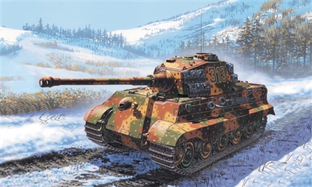 Italeri: 1/72 German King Tiger - Model Kit image