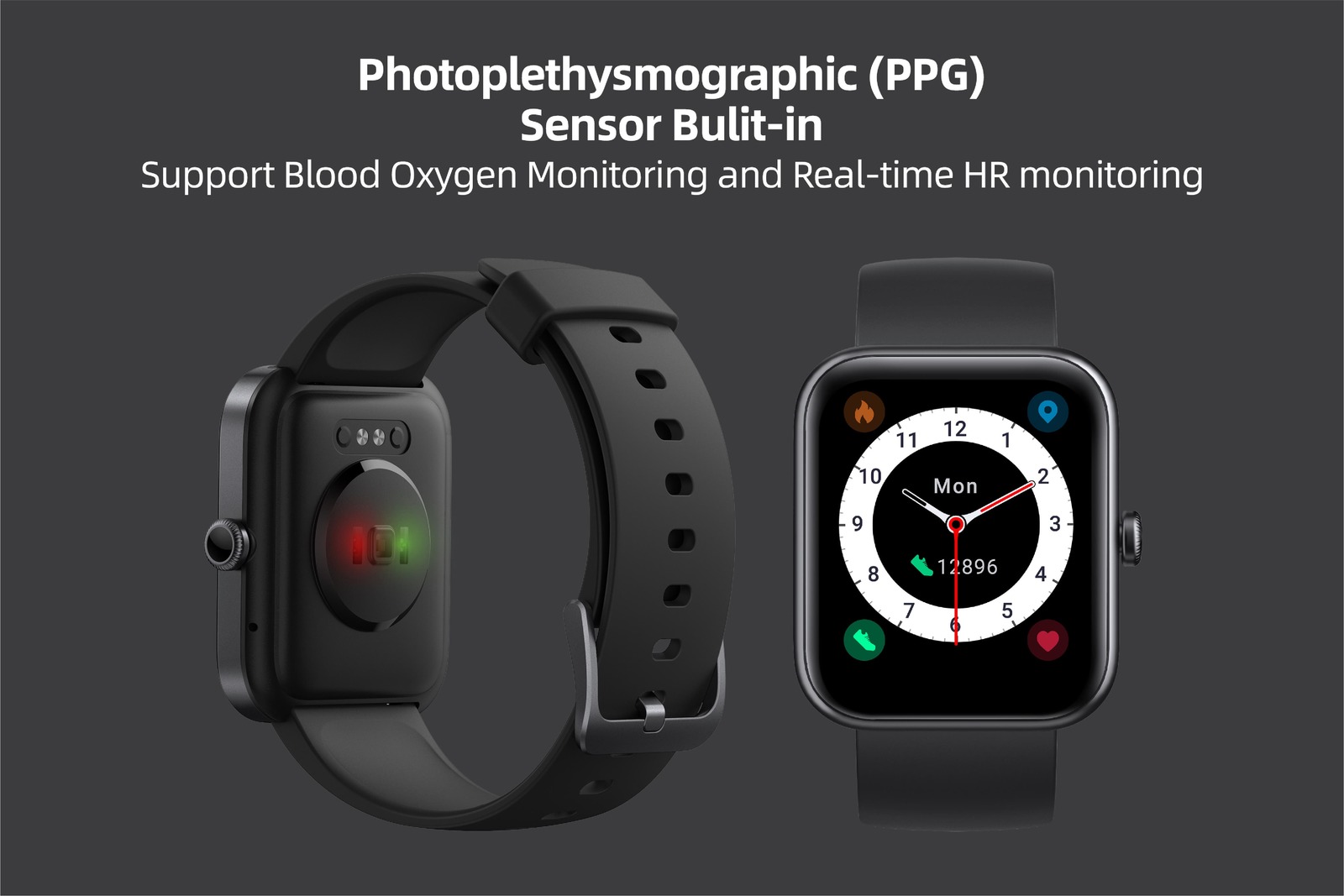 Kogan Alexa Builtin Smart Watch (Classic Black) at Mighty Ape NZ