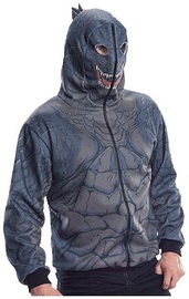 Godzilla Zip-Up Hoodie with Spikes (Medium)