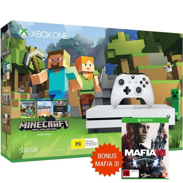 Xbox One S 500GB Minecraft Favorites Console Bundle for Xbox One image