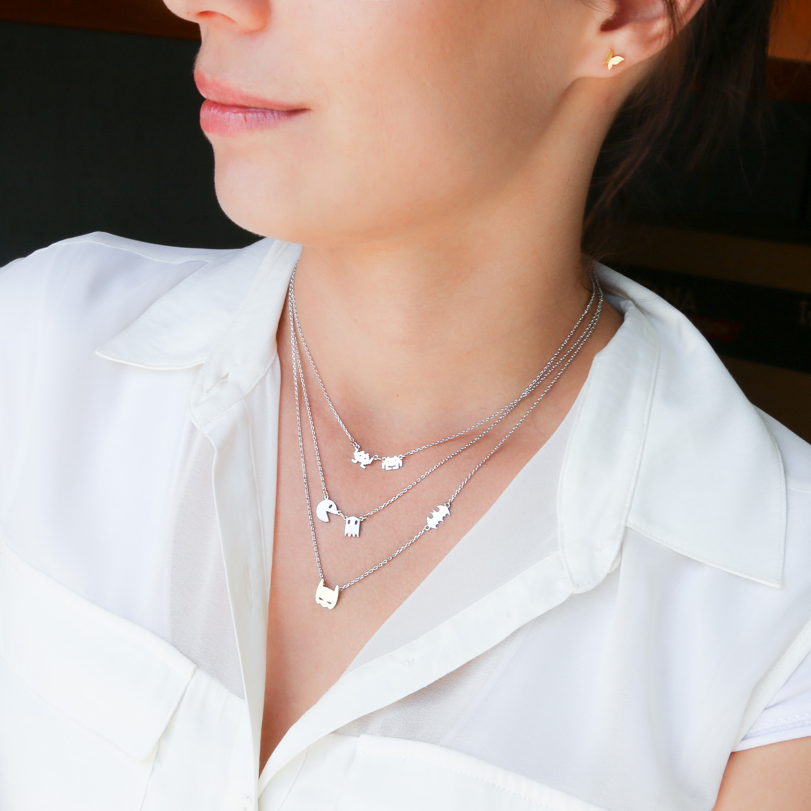Short Story: Space Invaders - Silver Necklace image
