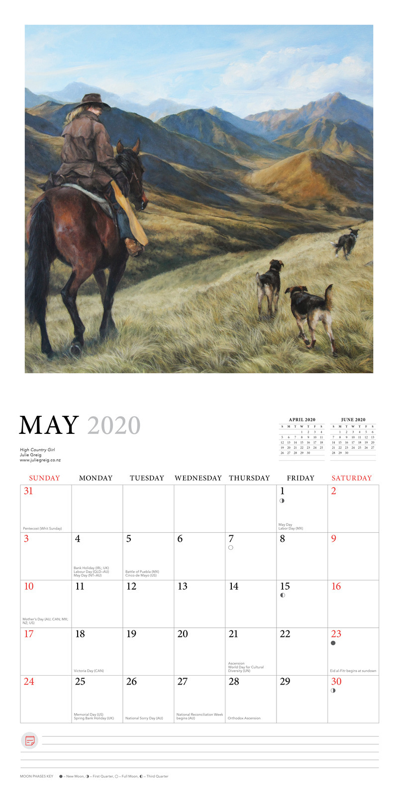 Contemporary New Zealand Art 2020 Square Wall Calendar image