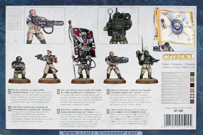 Warhammer 40,000 Imperial Guard Cadian Command Squad image