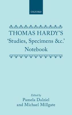 Thomas Hardy's 'Studies, Specimens &c.' Notebook image