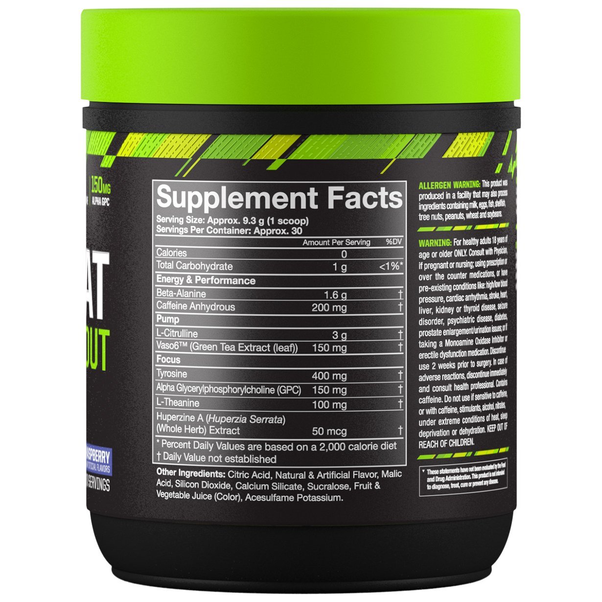MusclePharm Combat Pre-Workout - Blue Raspberry (30 Serves) image