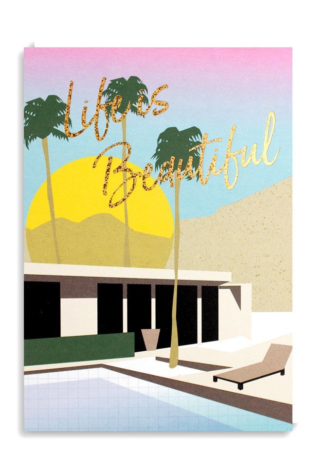 Life Is Beautiful - Greeting Card image