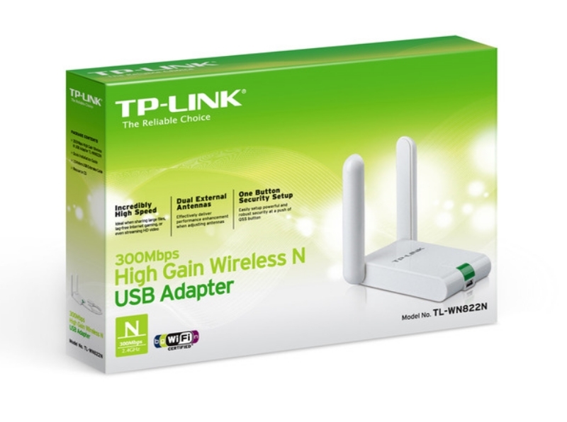 TP-Link TL-WN822N 300Mbps High Gain Wireless USB Adapter image