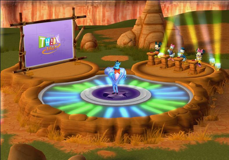 Disney Think Fast + 4 Buzzers for PS2 image