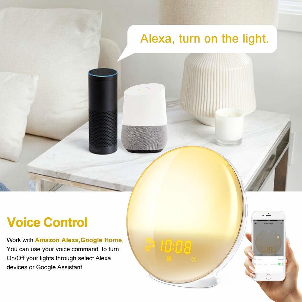 Sunrise Wake Up Light Smart Home Alarm Clock image