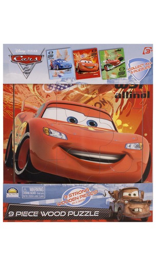 Cars 2 - 9 Piece Wooden Tray Puzzle