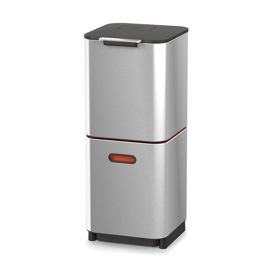 Joseph Joseph Totem Compact Rubbish/Recycling Bin Stainless Steel