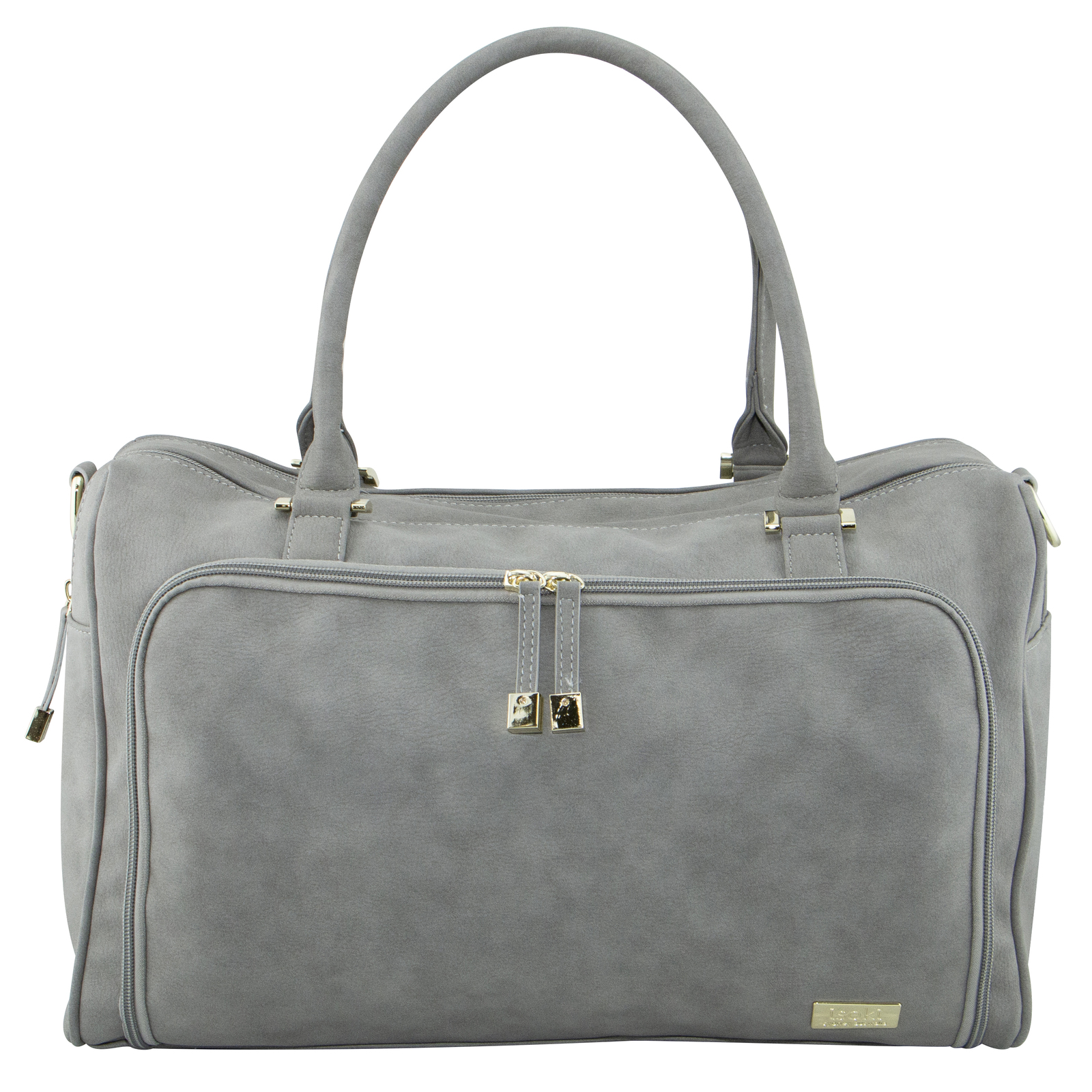 Buy Isoki Nappy Bag Double Zip Satchel Stone at Mighty Ape Australia