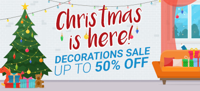 Christmas Decorations up to 50% off!