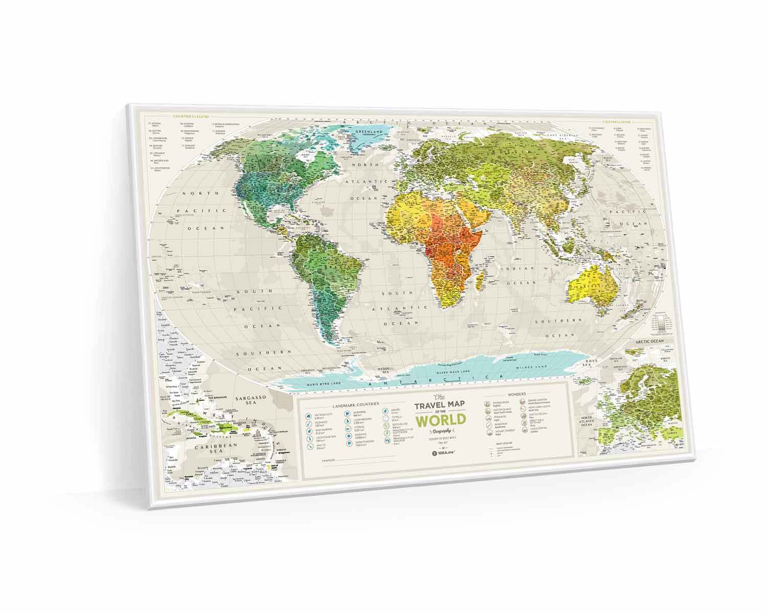 Scratch-off maps Travel Map Geography World image