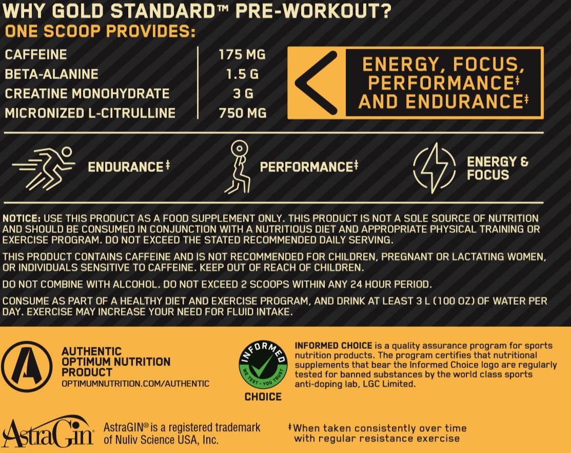 Optimum Nutrition Gold Standard Pre-Workout - Fruit Punch image