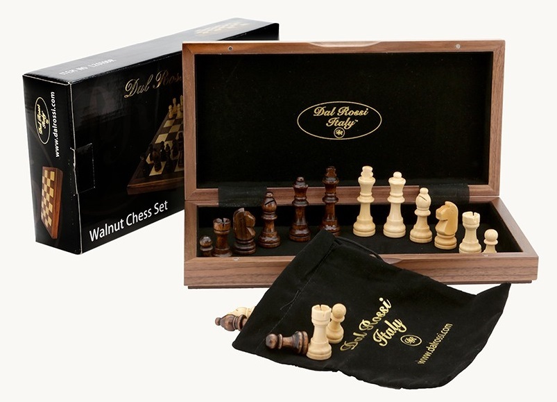 Dal Rossi Walnut Chess Set (30cm) image
