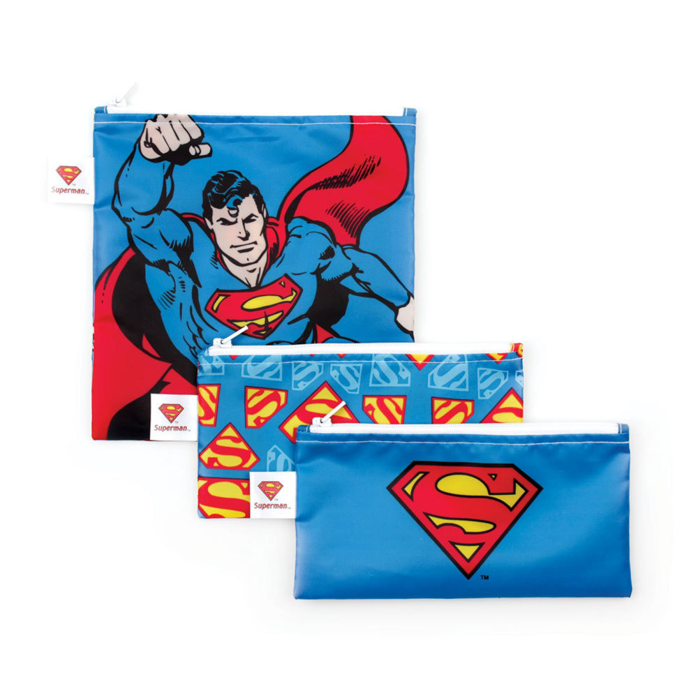 Bumkins 3pk Snack Bag Combo - Superman image