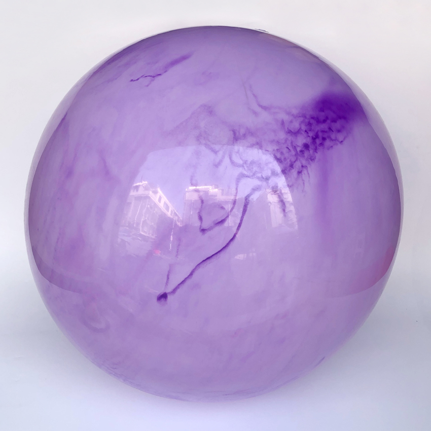 Buy Exercise & Yoga Ball + Air Pump Marble Purple (75cm) at Mighty Ape NZ