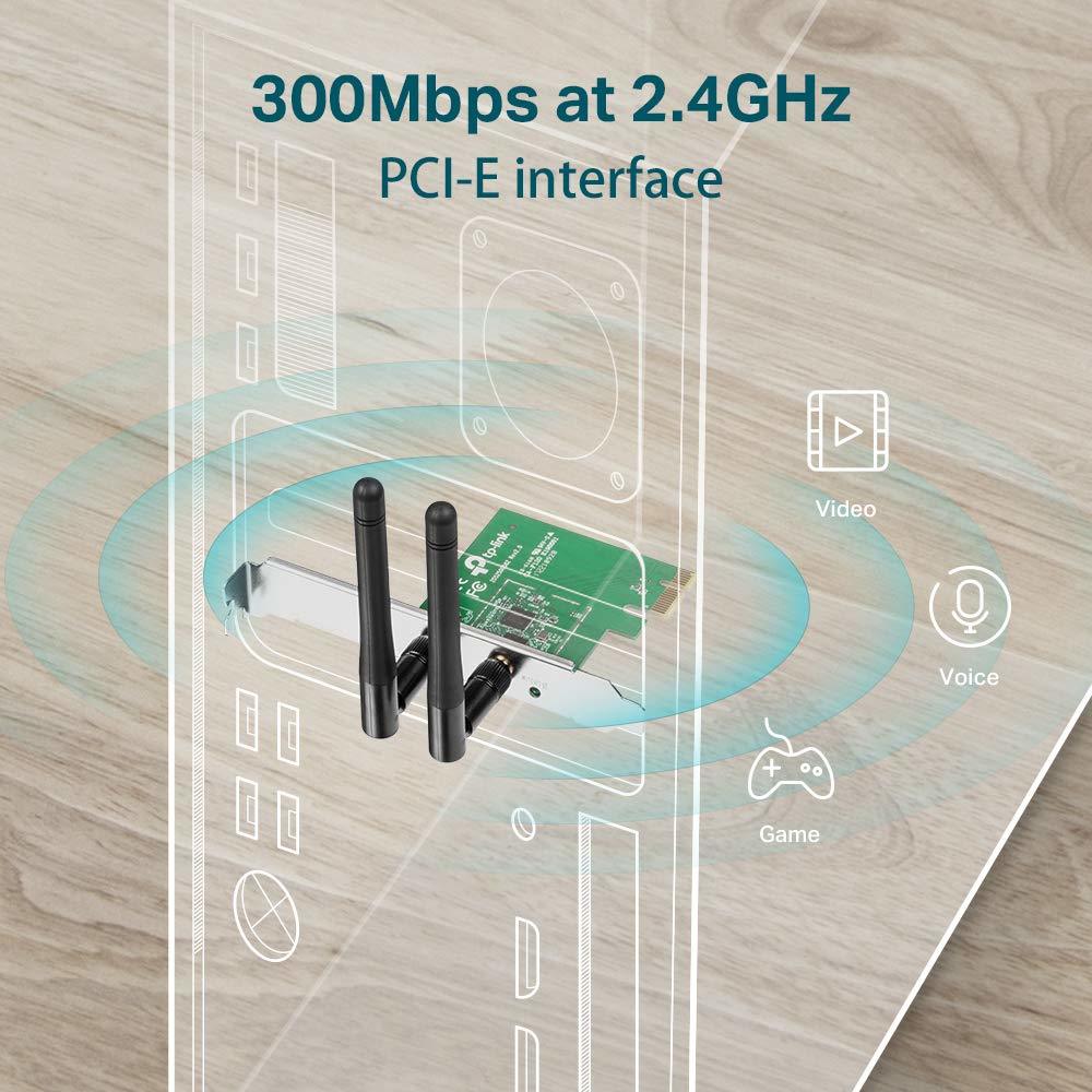 TP-LINK TL-WN881ND 300Mbps Wireless N PCI-E Express Adapter image